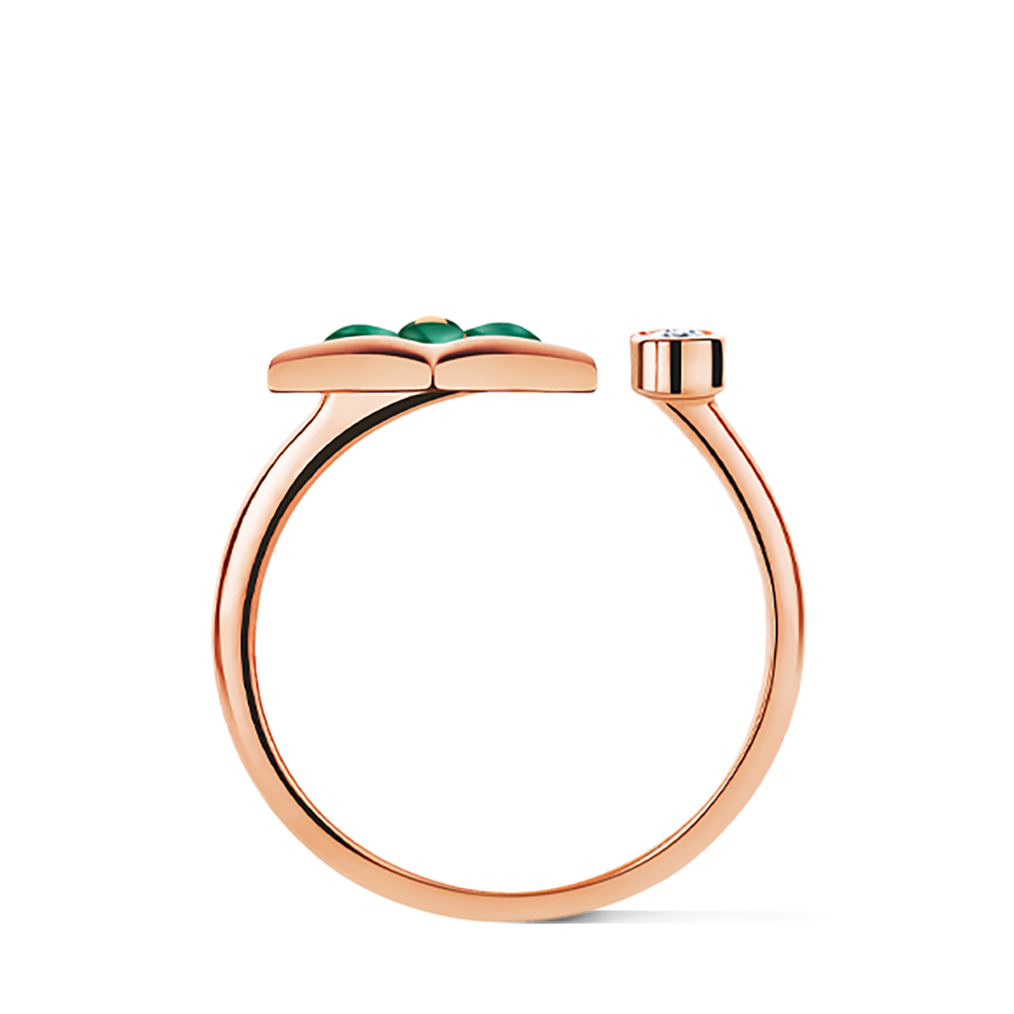 Color Blossom Mini Star Ring, Pink Gold, Malachite and Diamond  in Jewellery's Categories All Fine Jewellery collections by Louis Vuitton (Product zoom)